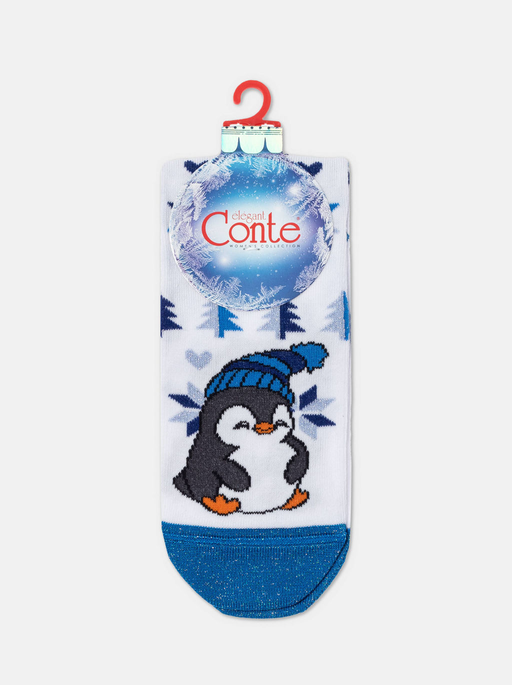 Цена за 2 пары. Носки новогодние белый - Conte elegant фото 6