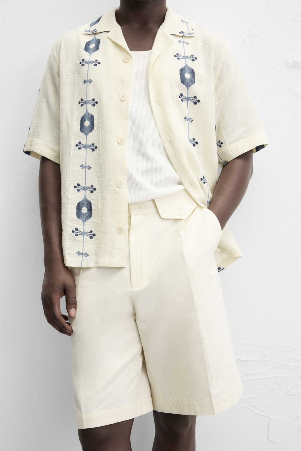 CONTRAST JACQUARD SHIRT - Zara фото 15