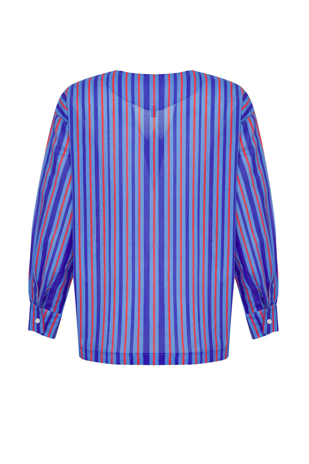 Trendyolmilla Bal?k Ve Cizgi Desenli Dokuma 100% Pamuk Plaj Gomlek TBESS25GO00018  фото 8