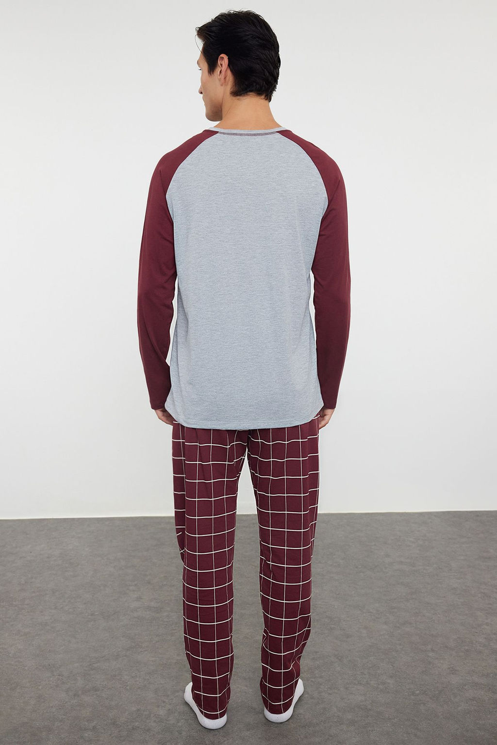 TRENDYOL MAN Yesil %100 Regular Fit Pamuk Ekose Orme Pijama Tak?m? THMAW21PT0879 - Trendyolmilla фото 6