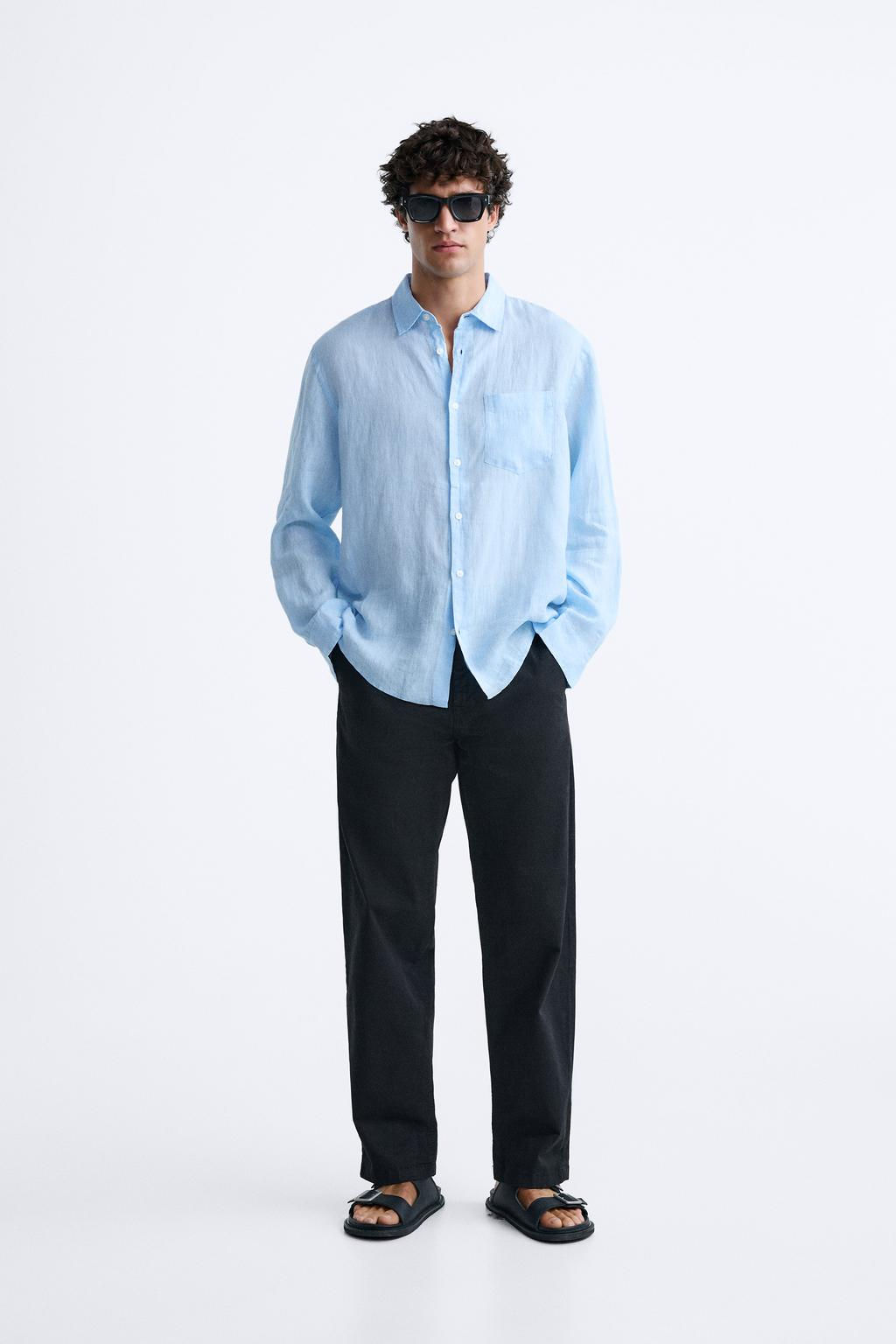%100 KETEN GOMLEK - Zara фото 2