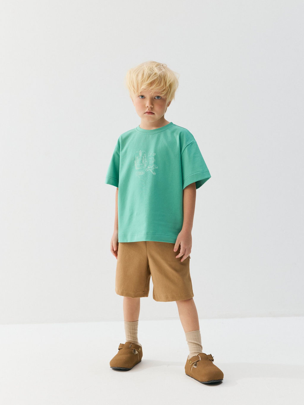 Футболка оверсайз Зеленая мята с принтом - Bungly фото 3