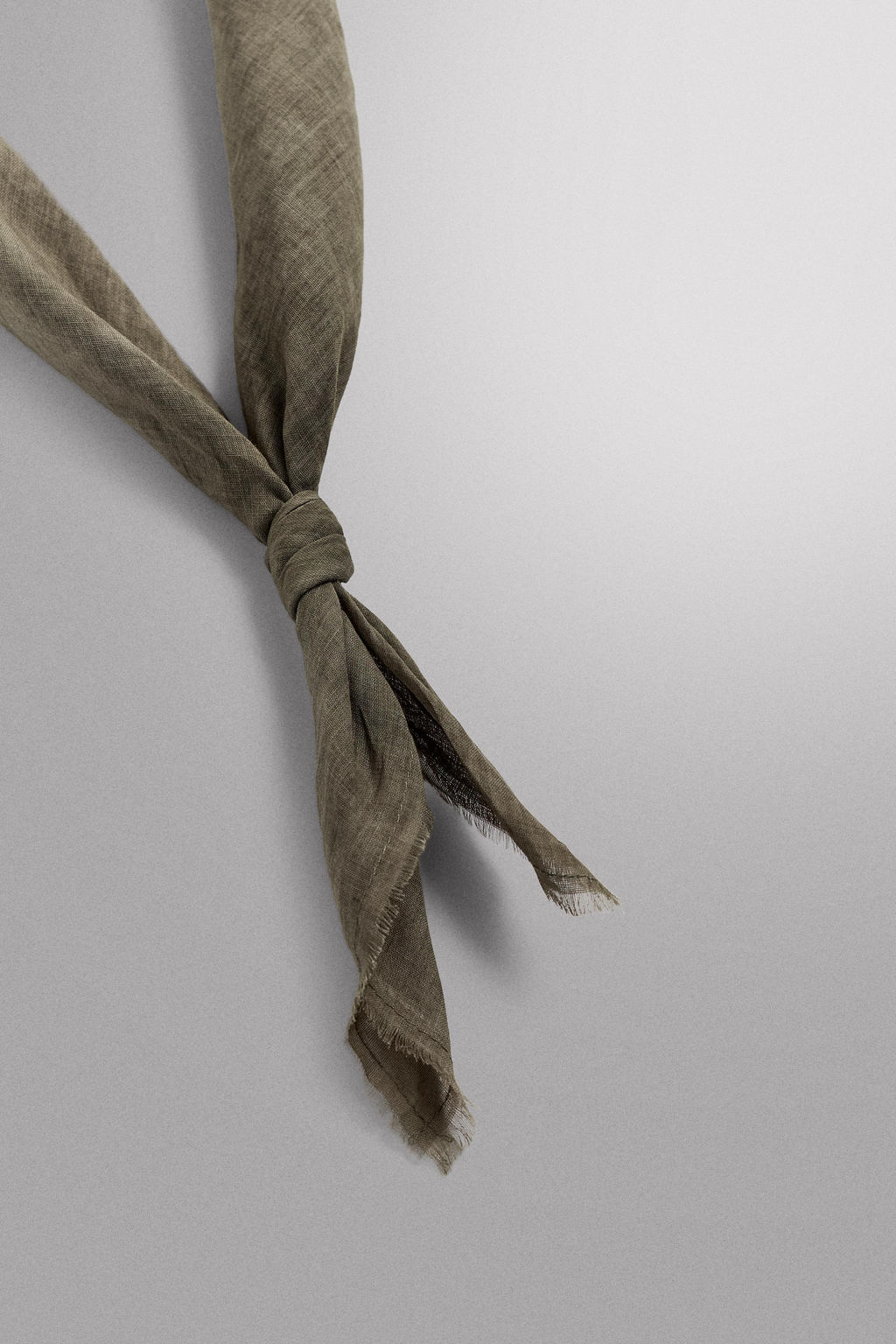 BANDANA LIGERA ALGOD?N / Gris topo - Zara фото 5