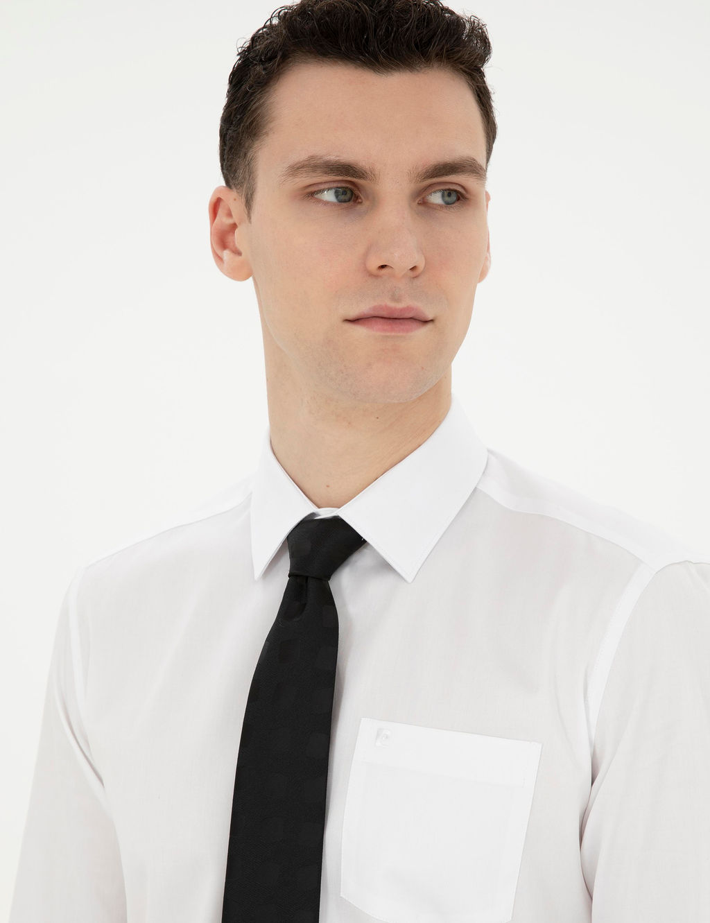 Beyaz Regular Fit Uzun Kollu Basic G_mlek - Pierre cardin фото 9