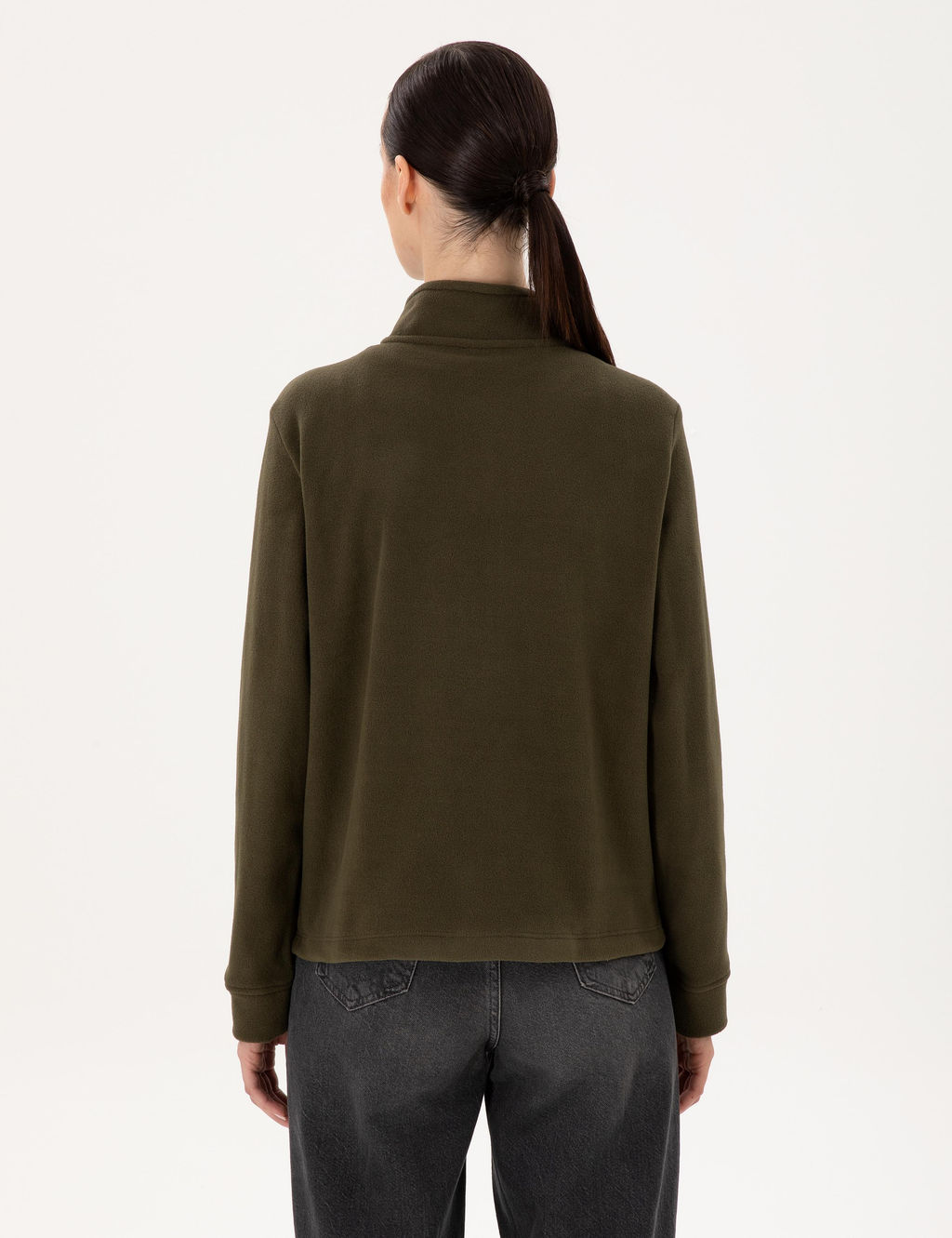 Haki Oversize Polar Sweatshirt