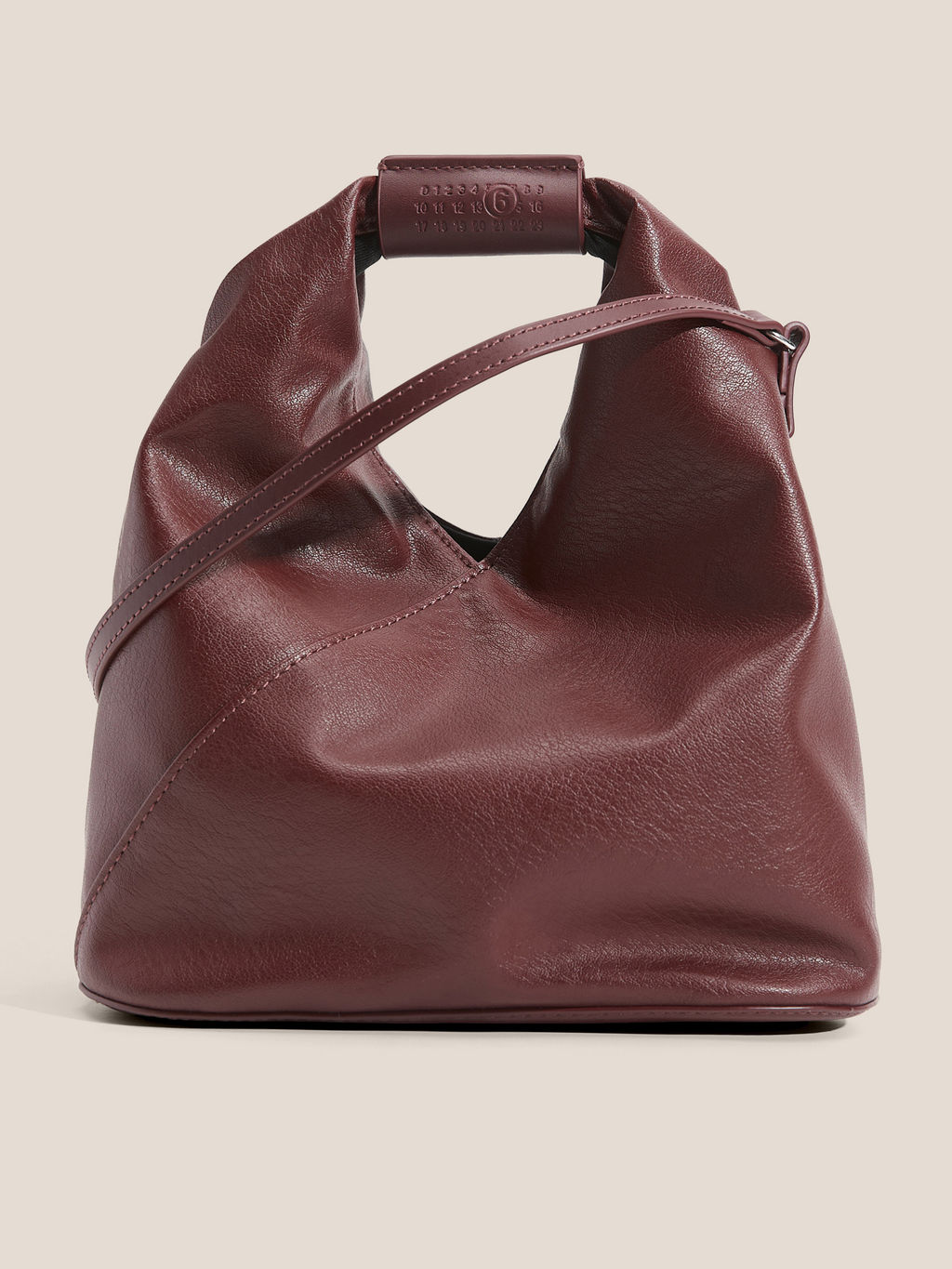 Женская сумка с ручкой MM6 MAISON MARGIELA Japanese Crossbody Bag Артикул 4670234, коричнево-бордовый