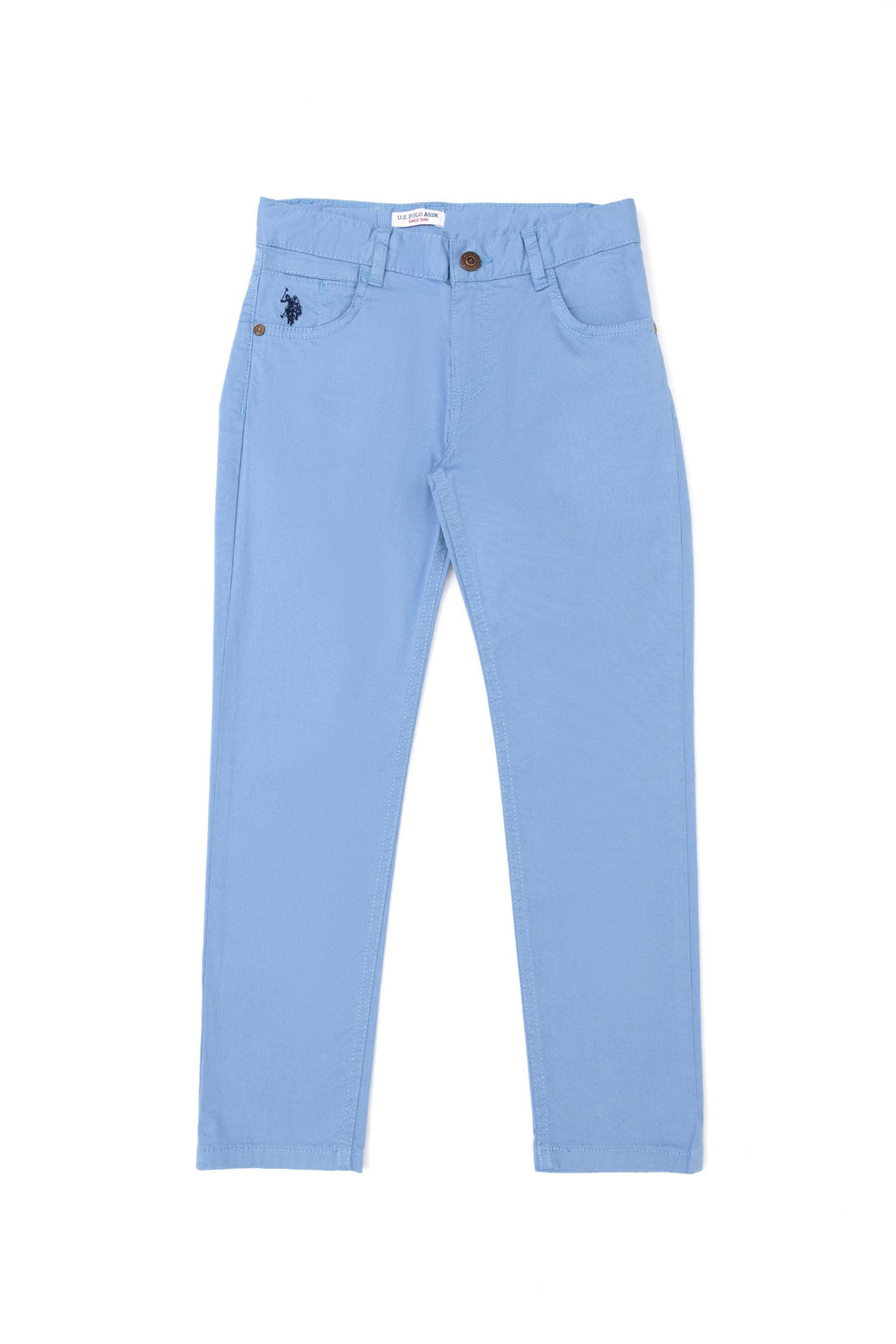 Темно-синие брюки из плотной ткани для мальчика Неожиданная скидка в корзине - U.s. polo assn фото 2