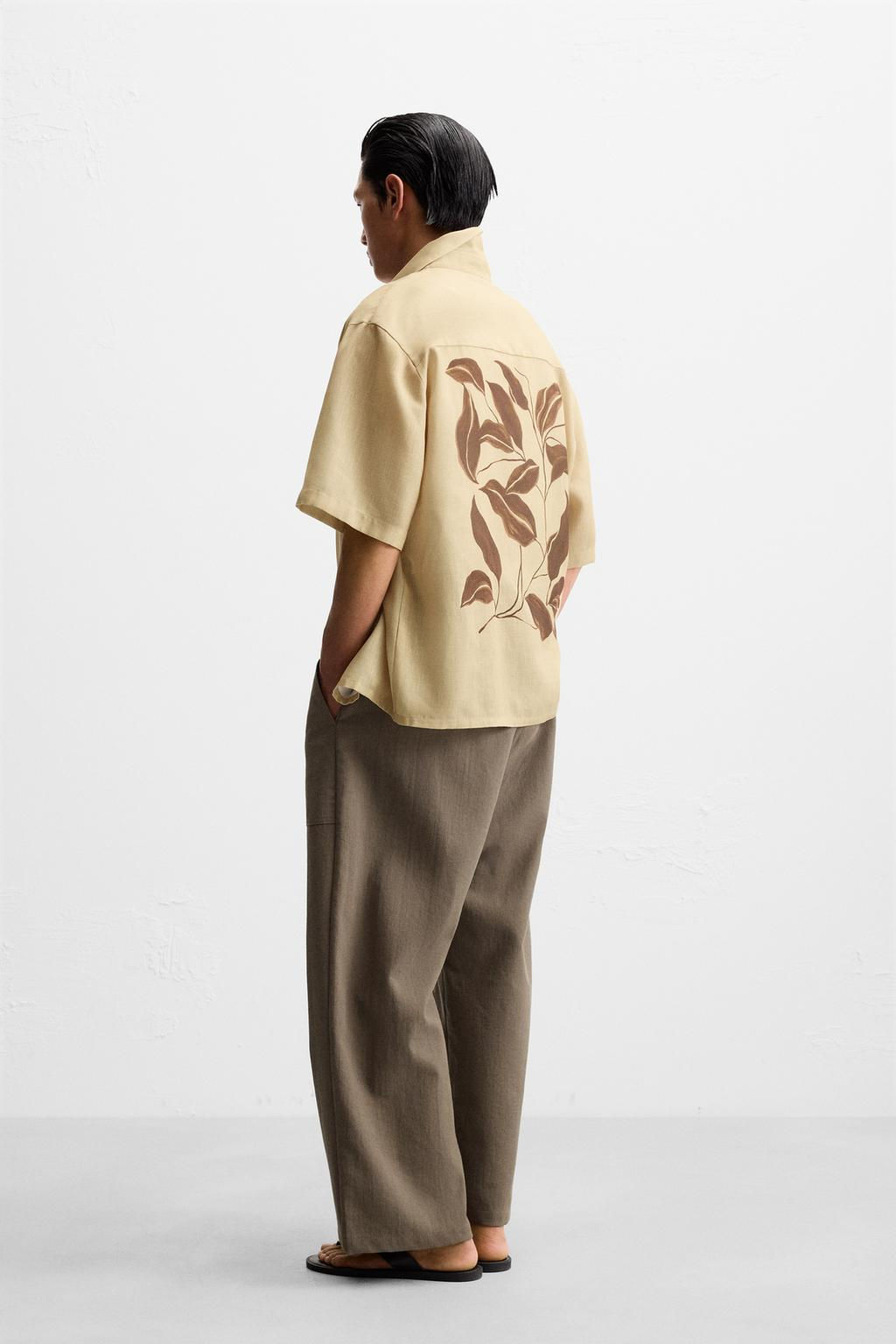 SHIRT WITH CONTRAST PRINT - Zara фото 4