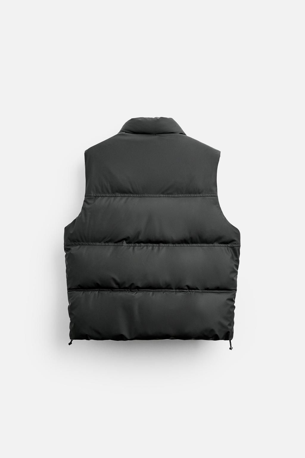 RUBBERISED PUFFER GILET - Zara фото 15