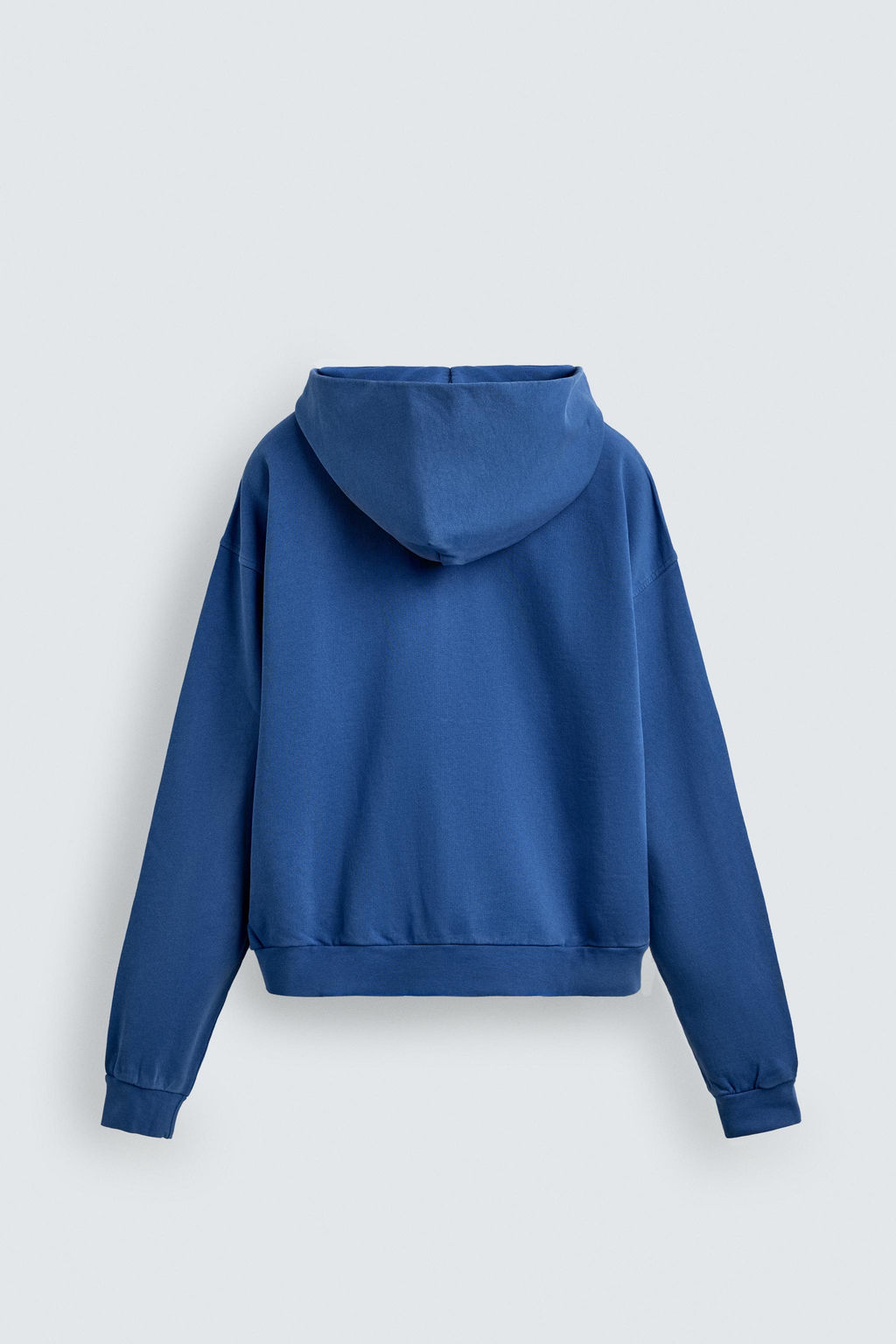 WASHED ZIP-UP HOODIE - Zara фото 8