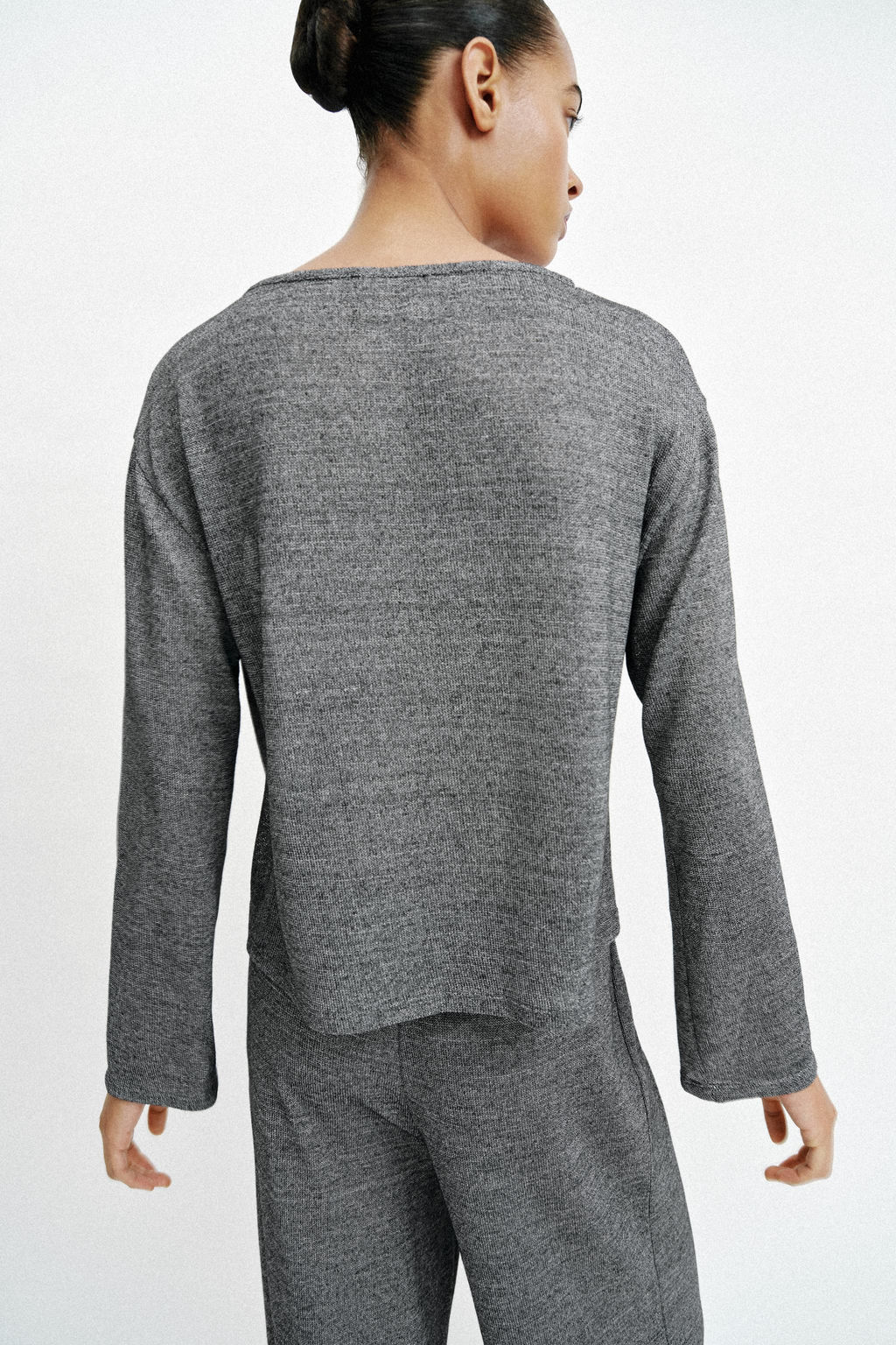 CAMISETA R?STICA CUELLO PANAERO / Gris vigor?