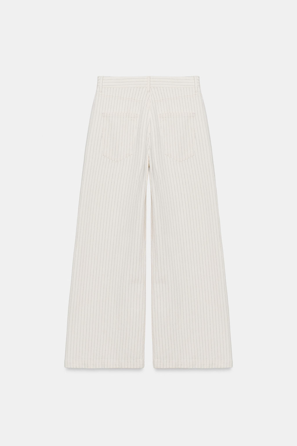 JEANS ZW COLLECTION WIDE LEG RAYAS TIRO ALTO / Crudo - Zara фото 8