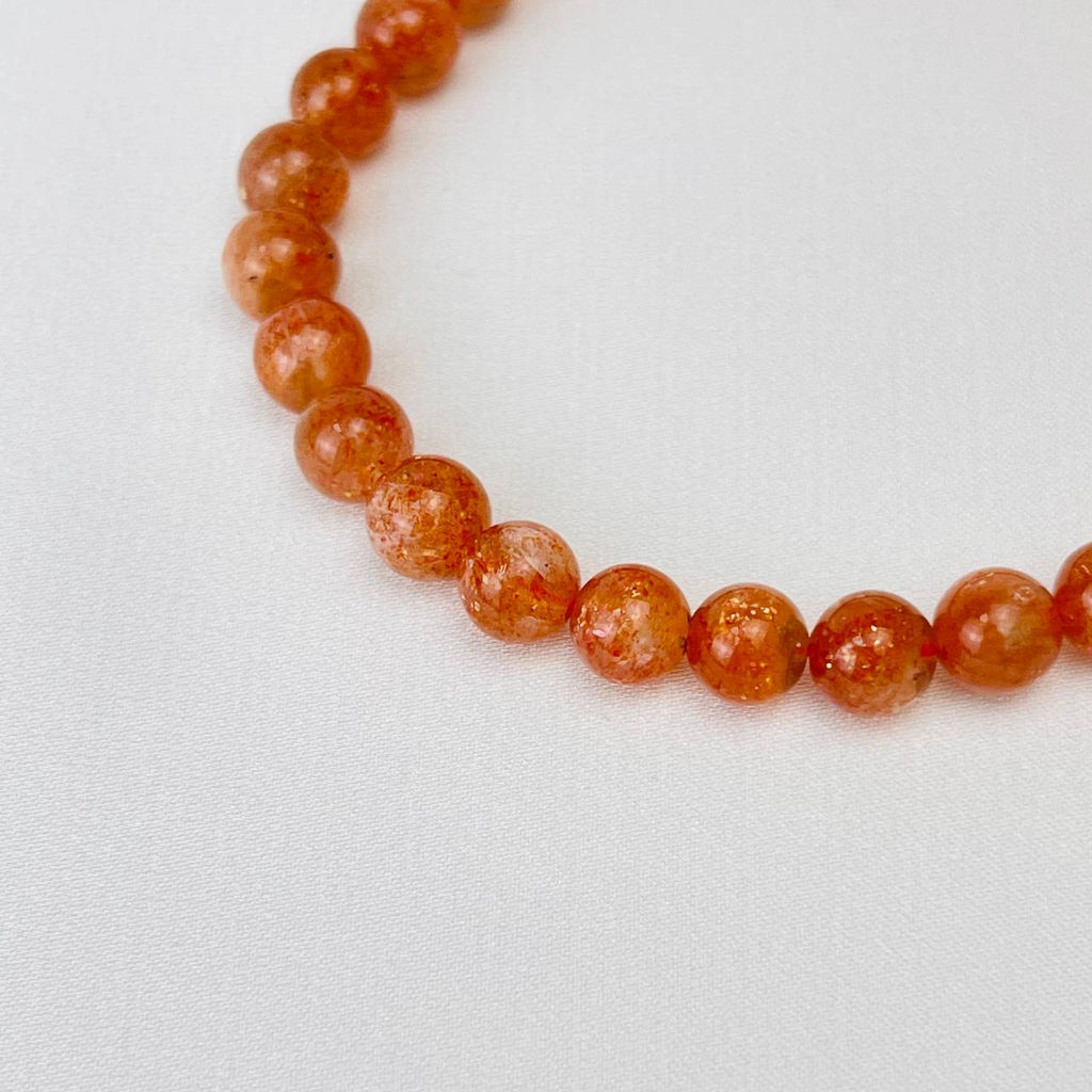 Браслет из Солнечного камня 18 см - Радуга самоцветов фото 2