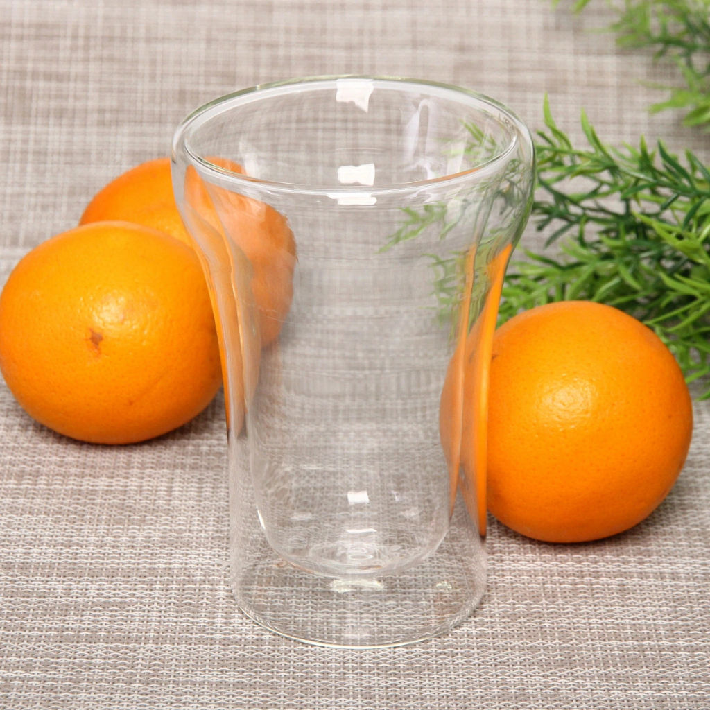 Стакан стеклянный с двойными стенками 250мл "Хай-Тек" 8,4*9,8см