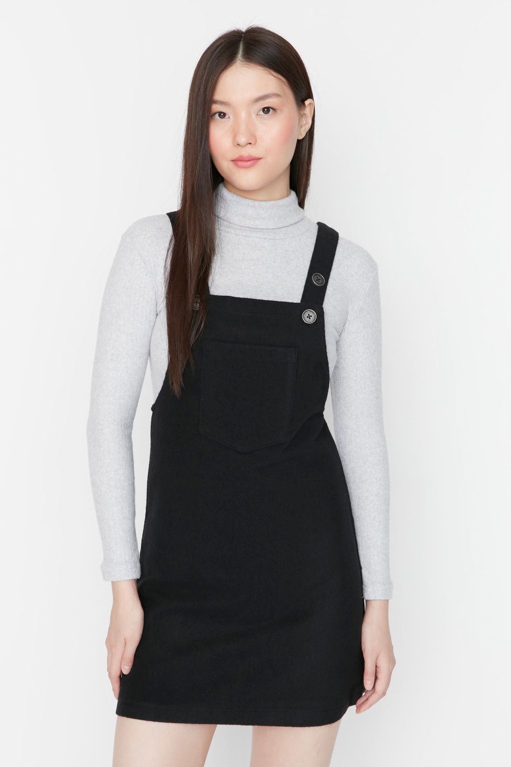Trendyolmilla Kahverengi Mini Jile Dokuma Elbise TWOAW20EL2134