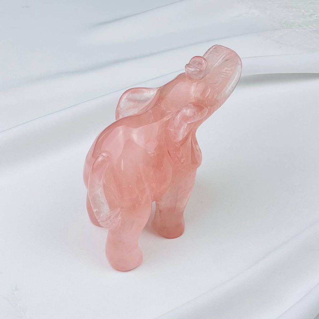 Статуэтка Слон из Розового кварца