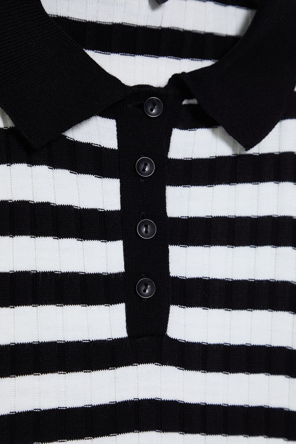 Siyah*001 Basic Polo Yaka T-Shirt Gorunumlu Ince Bluz TWOSS20BZ0112