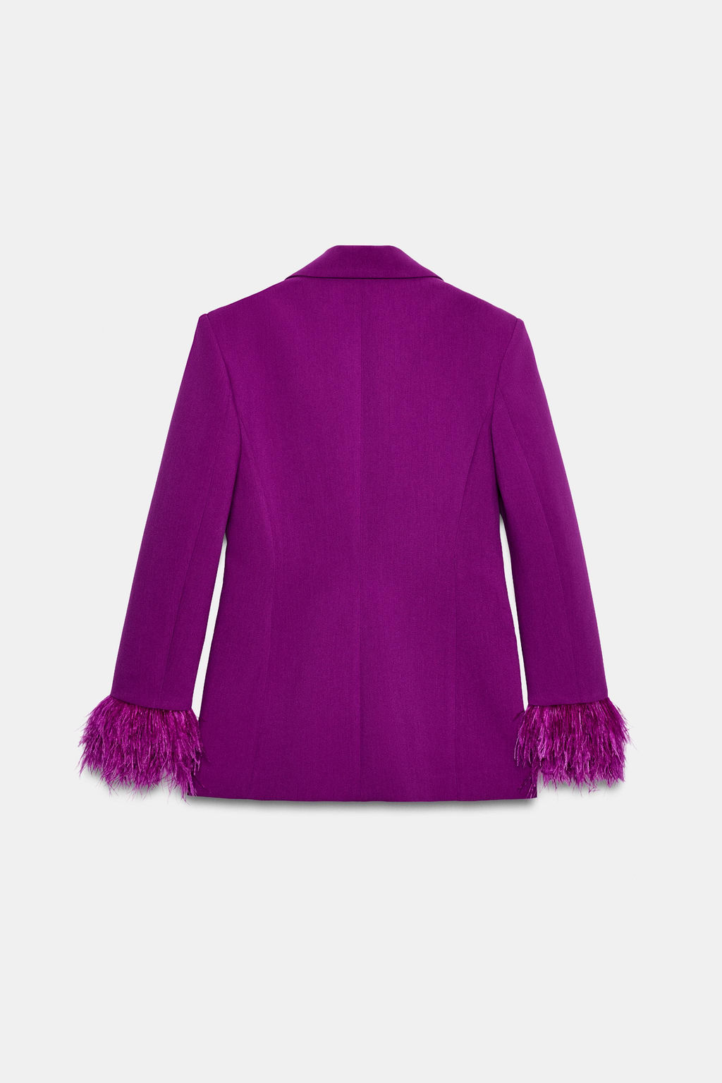 BLAZER HOMBRERAS PU?O PLUMAS / P?rpura - Zara фото 8