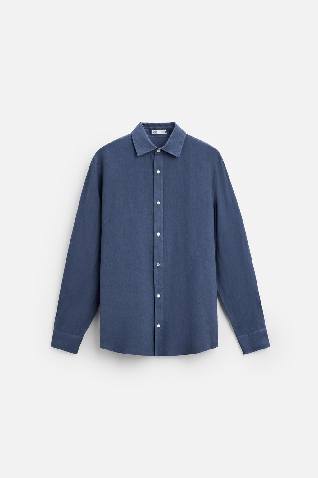 100% LINEN SHIRT - Zara фото 23