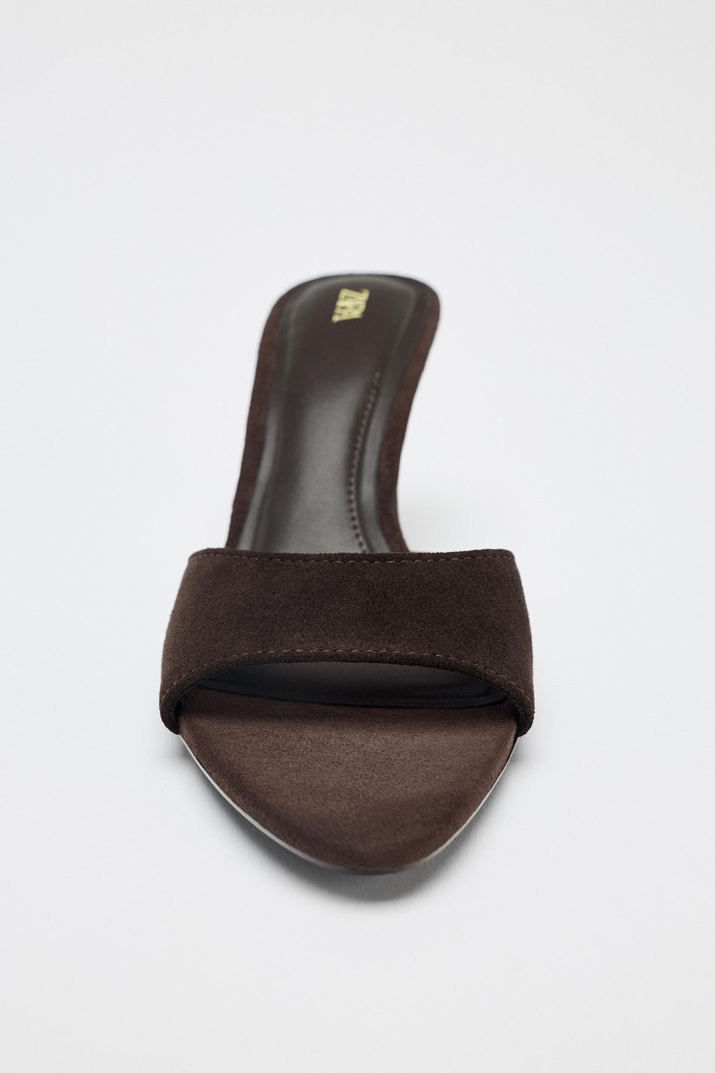 SPLIT SUEDE HIGH-HEEL SANDALS - Zara фото 5