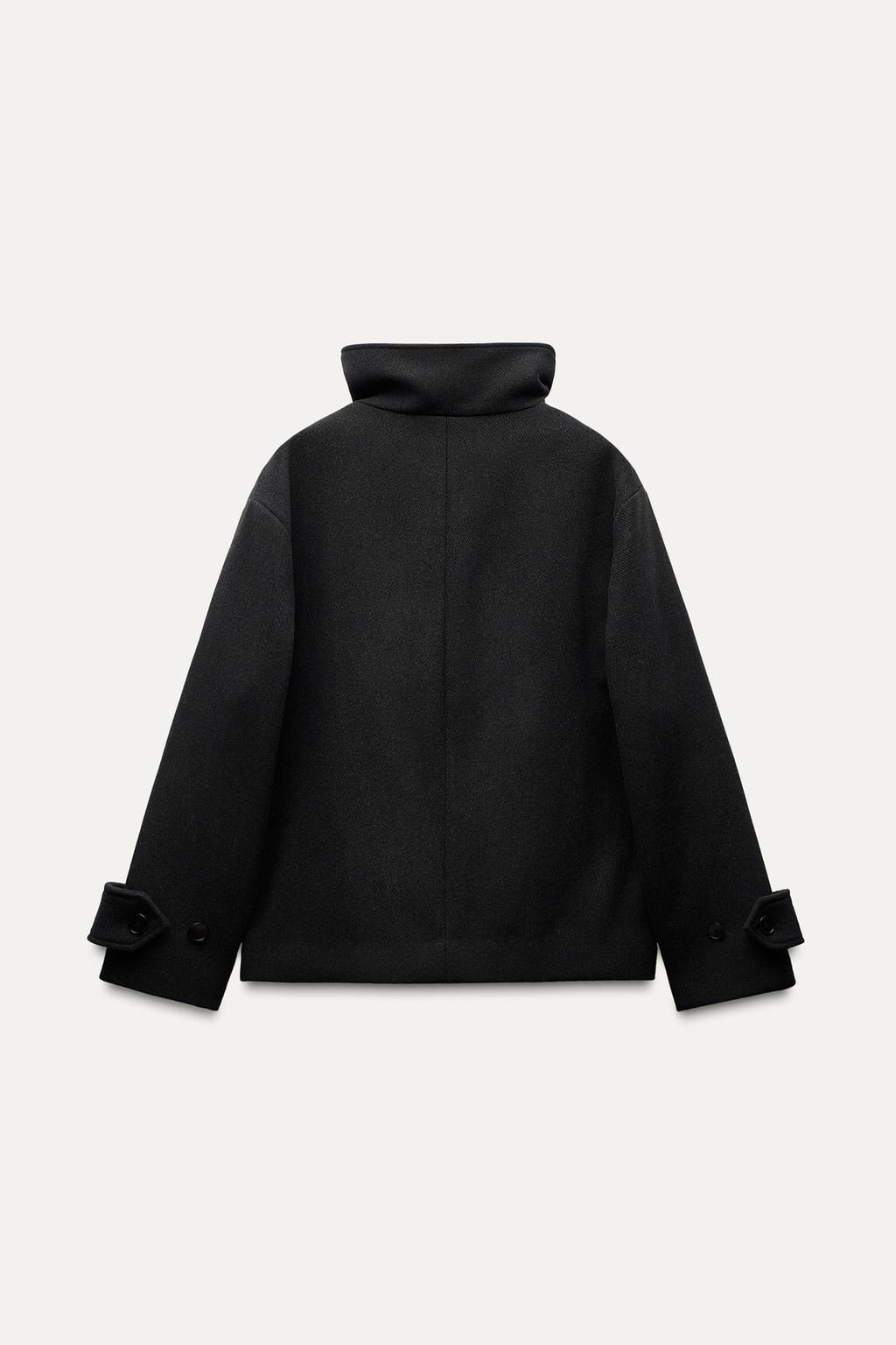 ZW COLLECTION SHORT WOOL BLEND COAT - Zara фото 7