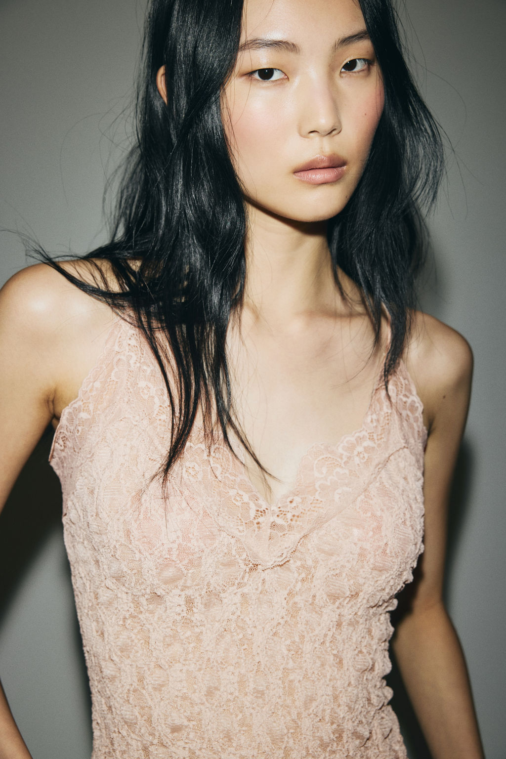 Top de tirantes con ribete de encaje - H&m фото 6