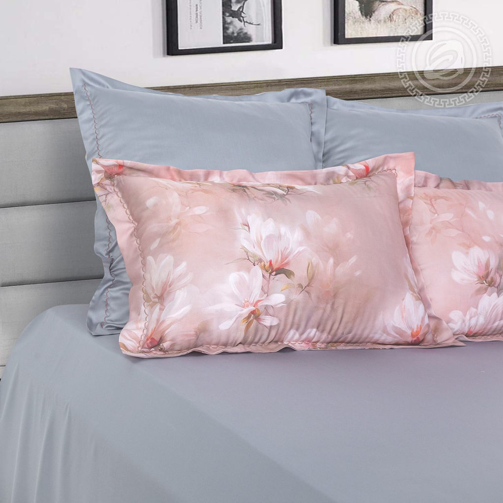 Постельное белье Рамона (тенсель) 2 сп. с Евро/Пододеяльник (молния, ушки): 1 шт.- 210*175; Простыня: 1 шт.- 240*240; Наволочка (молния, ушки): 2 шт.- 70*70; Наволочка (молния, ушки): 2 шт.- 50*70 Тенсел