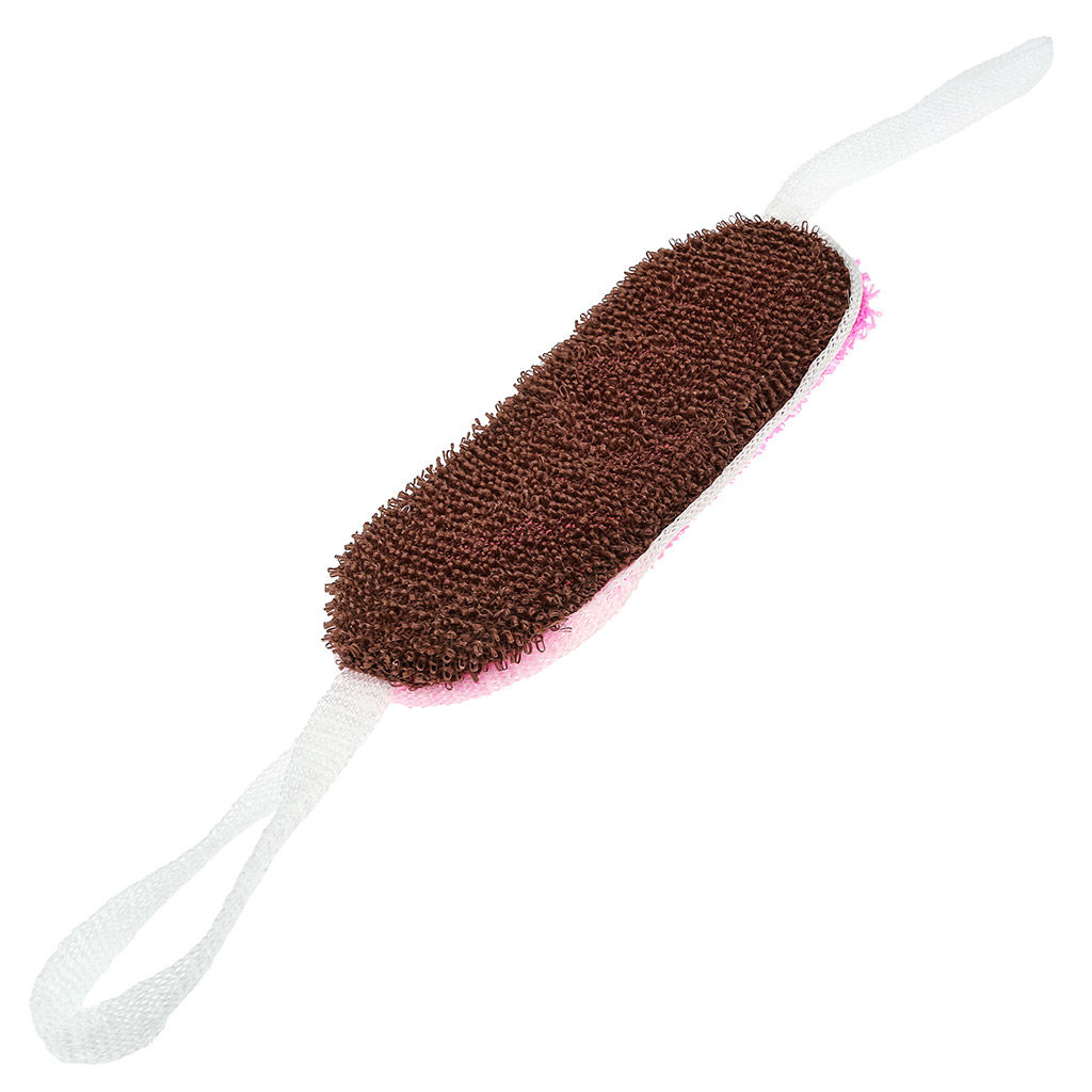 Мочалка банная Овал 35х13см, полипропилен, мелкий ворс, с поролоном, двухцветная, каждая сторона разного цвета, цвета микс,Eco-Price (Россия) - Домашняя мода фото 4