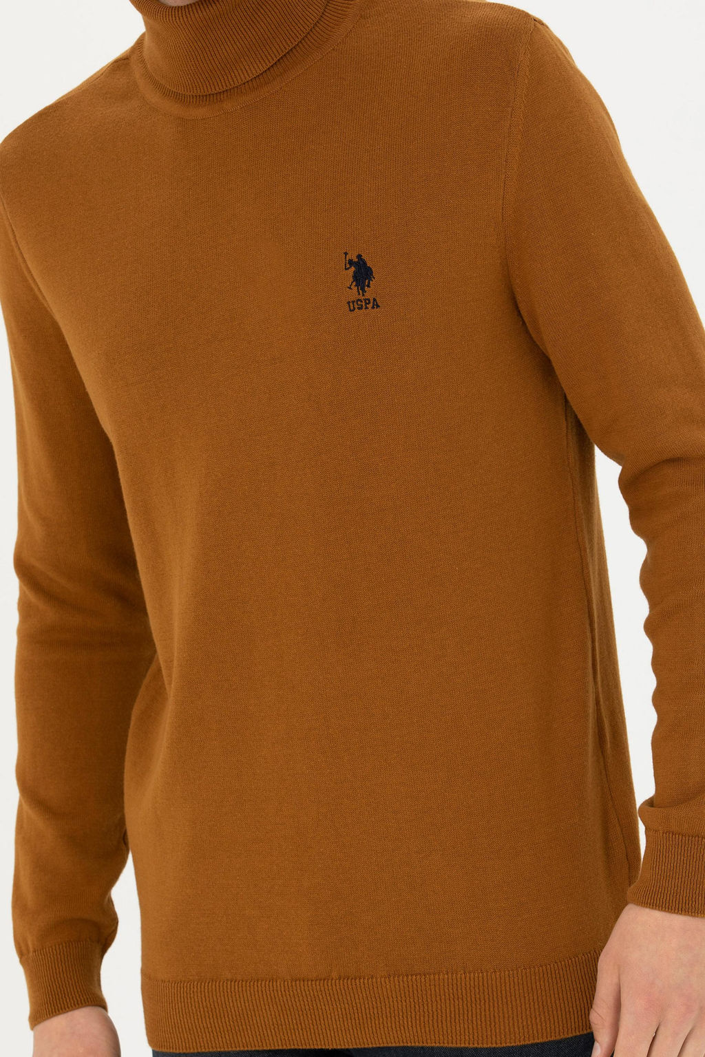 Мужской базовый свитер кокосового цвета - U.s. polo assn фото 13