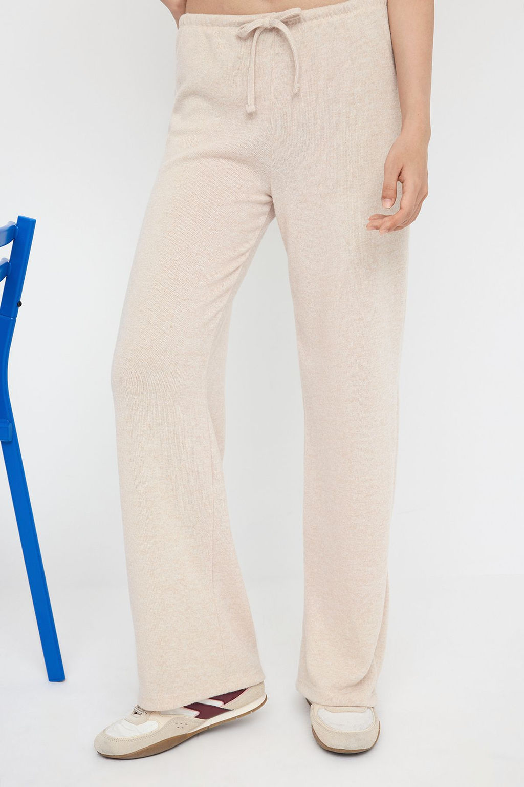 Teen Tas Yumos Wide Leg/Genis Paca Baglama Detayl? Esnek Orme Pantolon TWOAW26PL00025 - Trendyolmilla фото 9