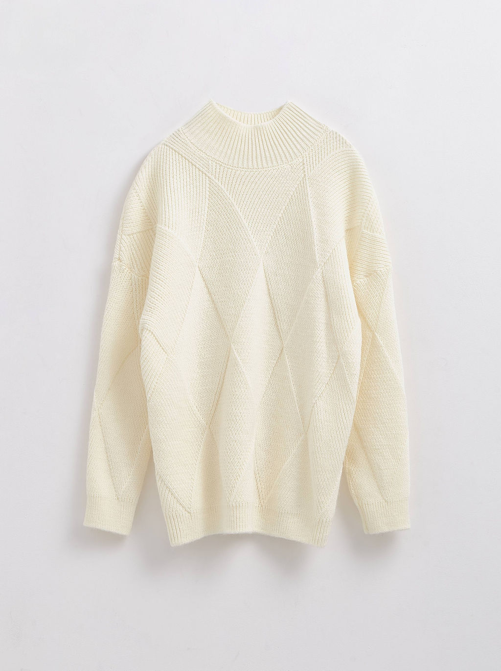 CONTE Удлиненный фактурный джемпер с геометрическим рисунком LDK 225 - Conte elegant фото 6