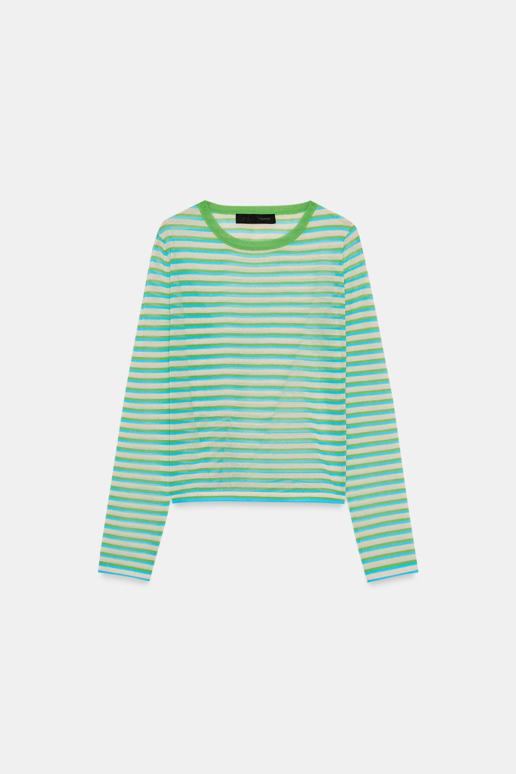STRIPED KNIT CROPPED JACKET - Zara фото 24