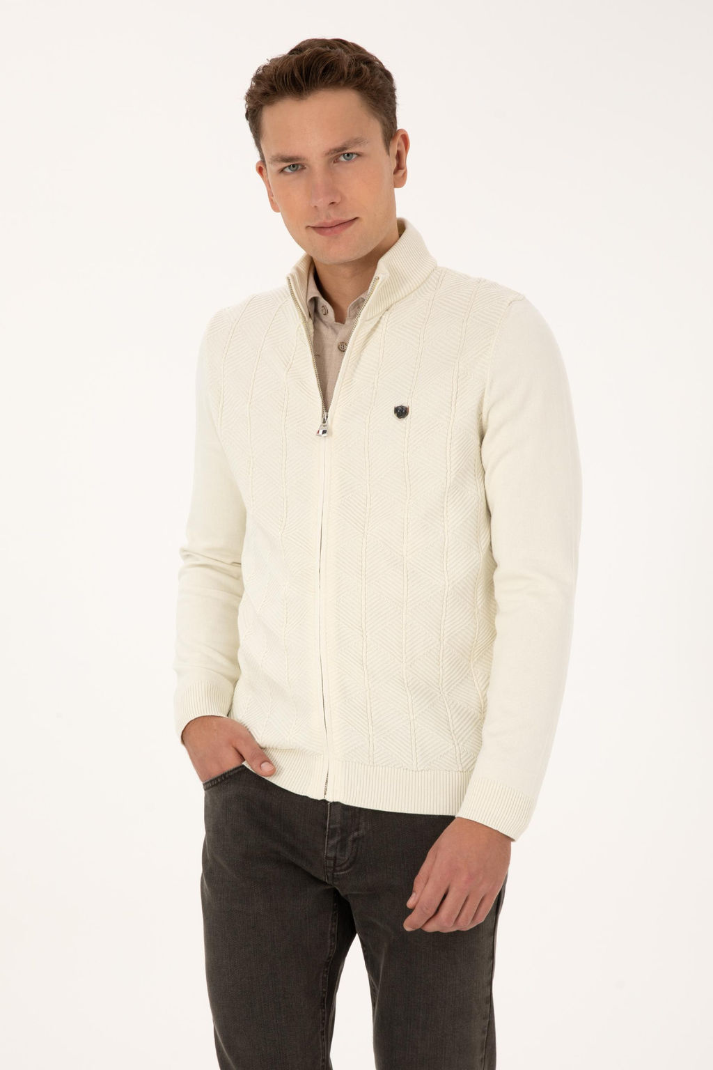 Erkek Krem Triko H_rka