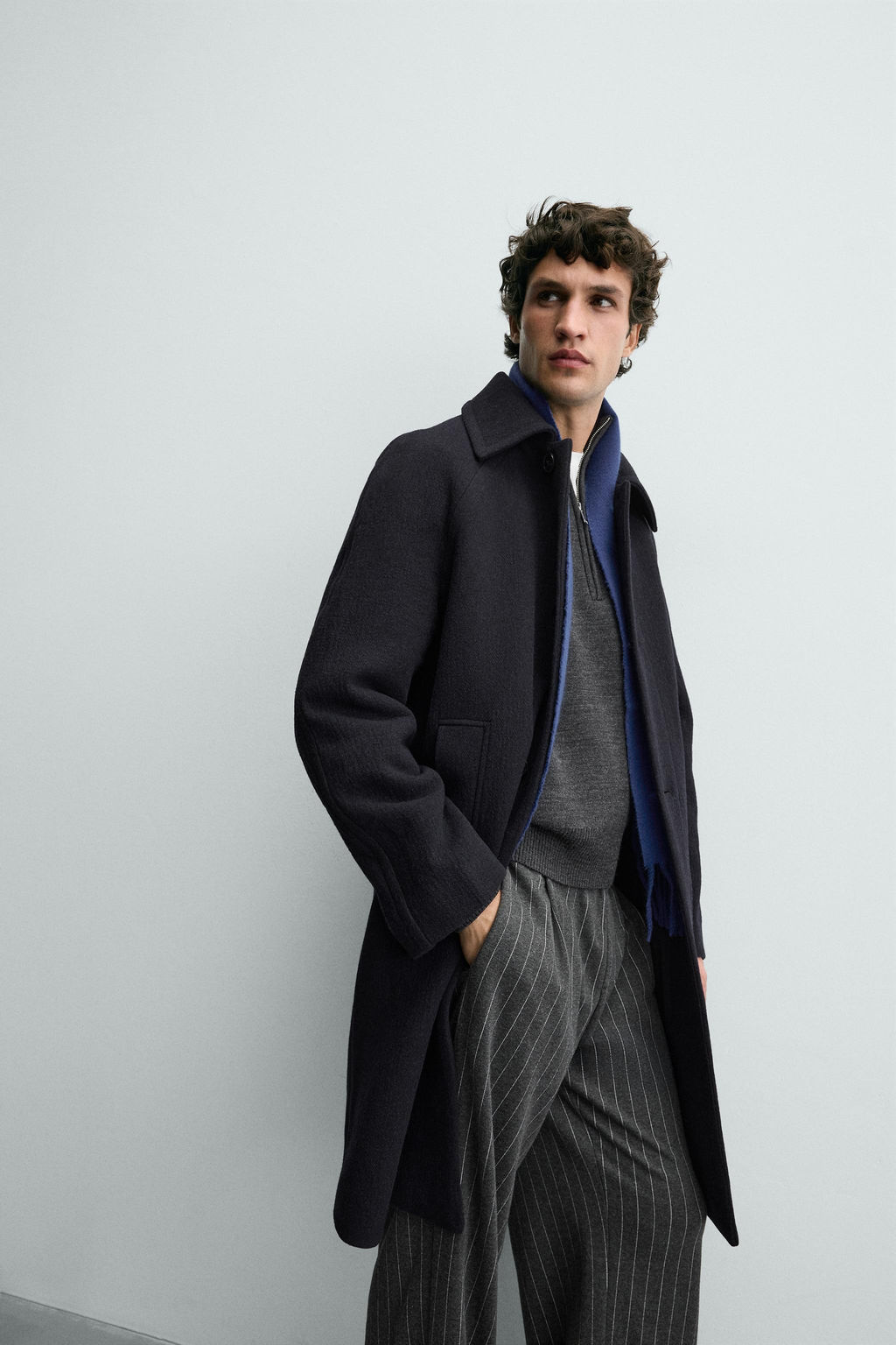 WOOL BLEND STRUCTURED COAT - Zara фото 8