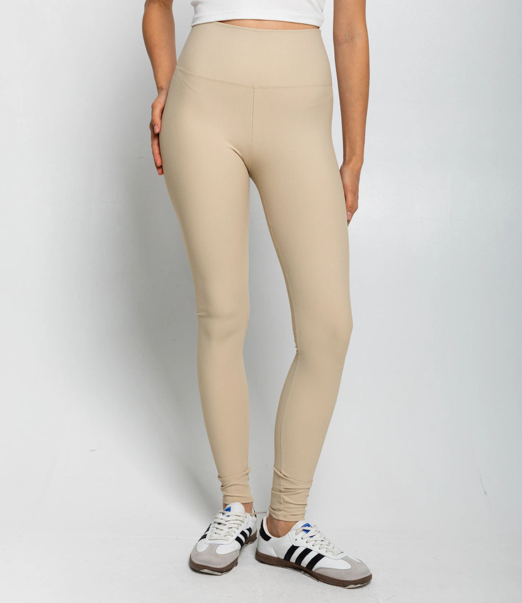 Леггинсы #КТ9991, светло-бежевый