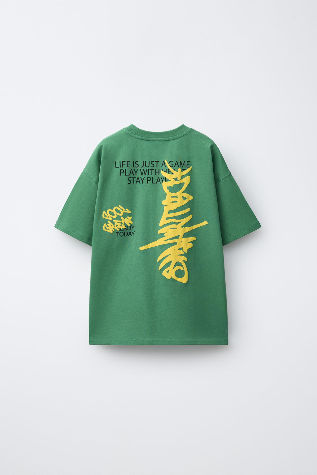 CAMISETA ESTAMPADA GRAFFITI / Verde - Zara фото 2