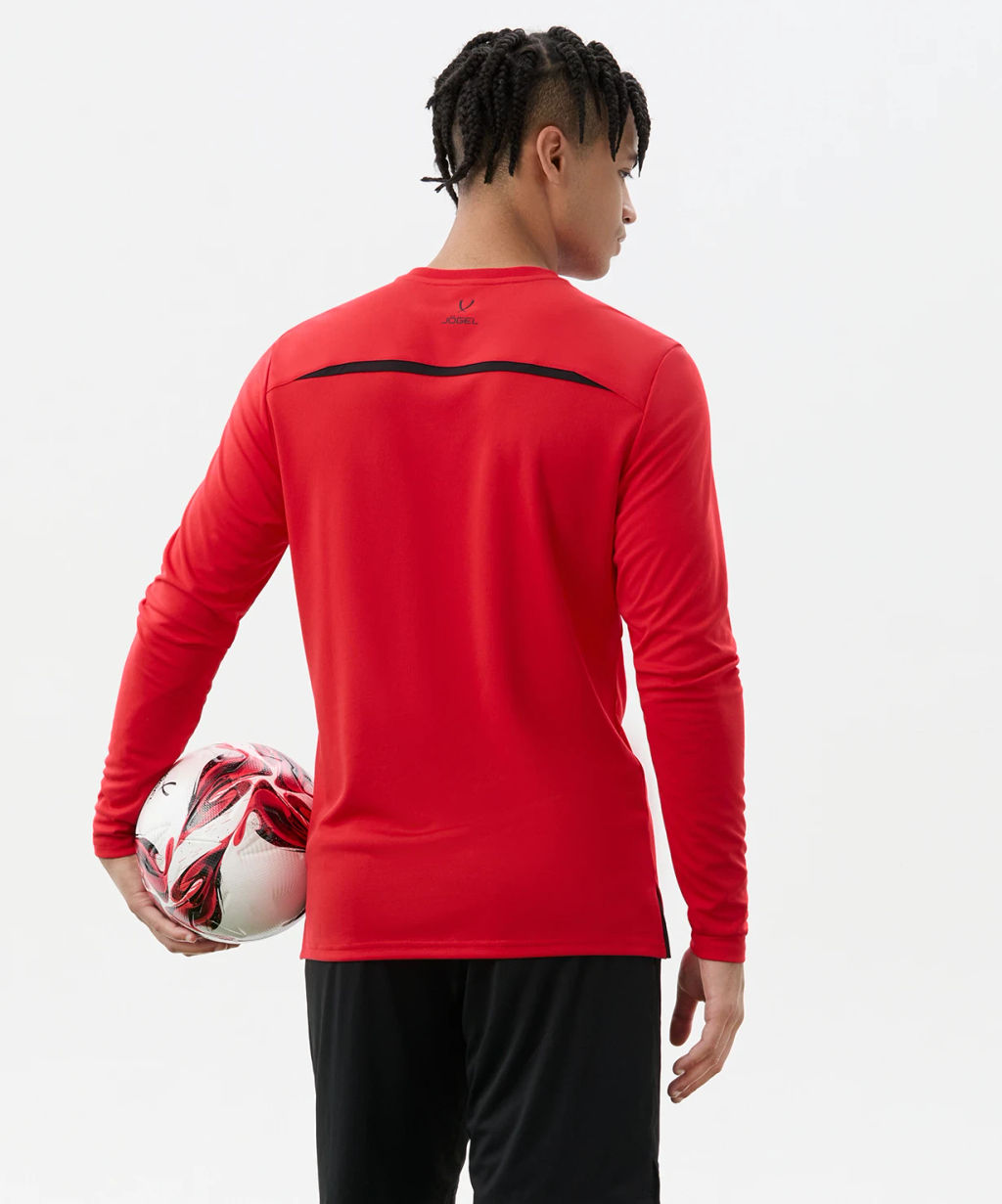 Футболка судейская с длинным рукавом JOGEL DIVISION PerFormDRY Referee LS Tee, красный  фото 7