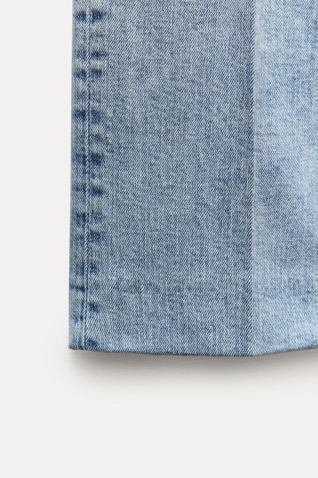 ZW COLLECTION BOOTCUT HIGH-WAIST CROPPED JEANS - Zara фото 12