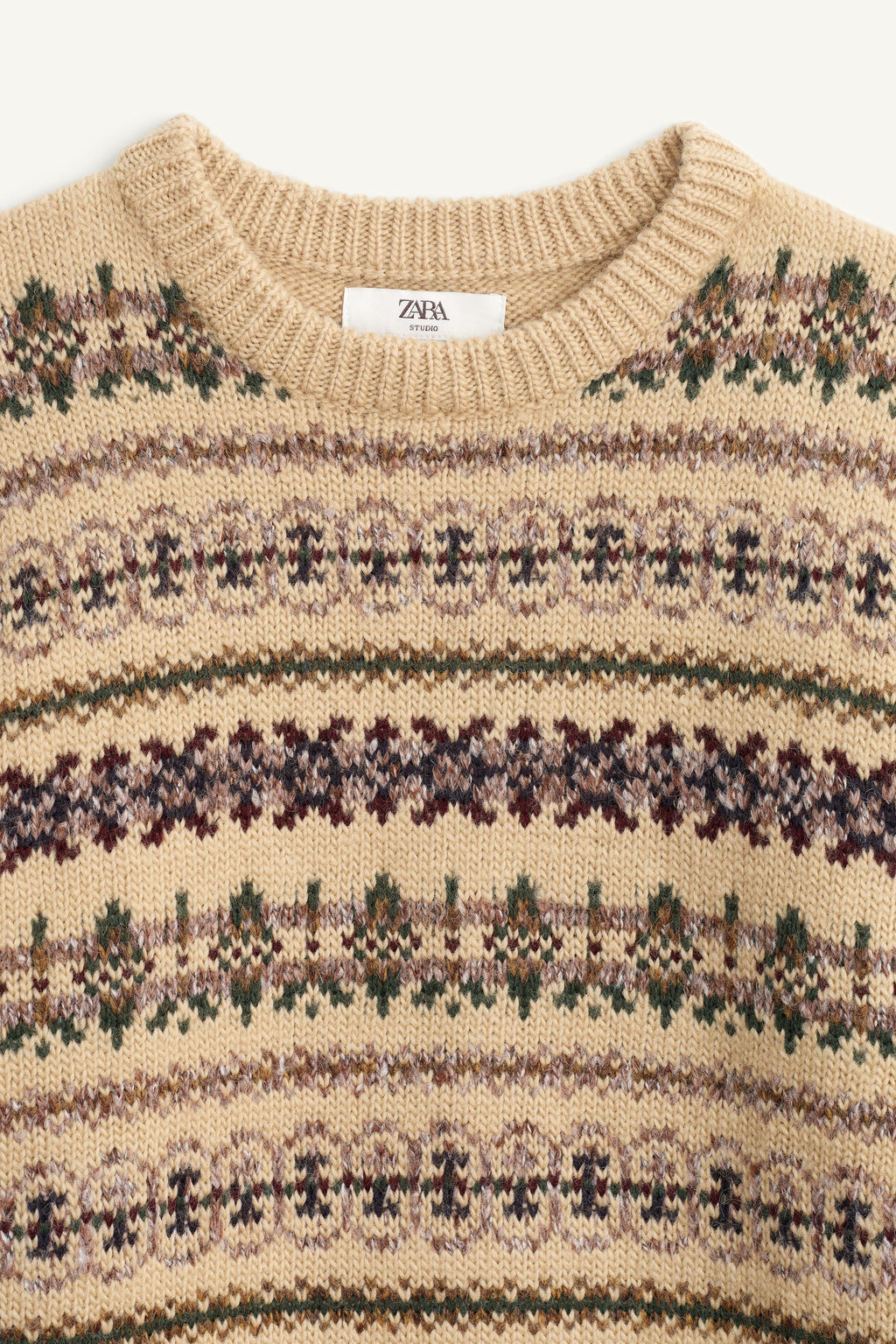 LIMITED EDITION GEOMETRIC JACQUARD SWEATER - Zara фото 7