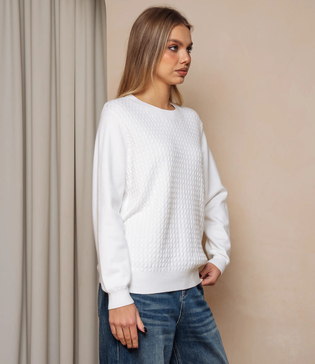 Джемпер #КТ24069, белый - Dommod фото 2