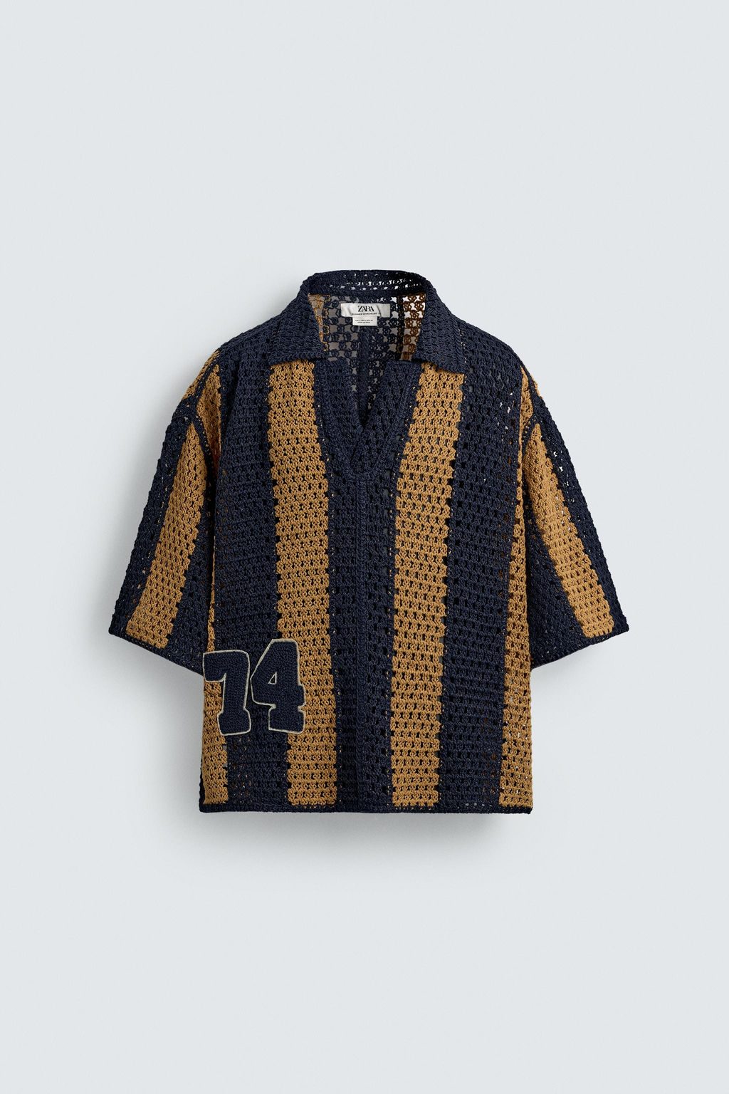 CROCHET PATCH SHIRT - Zara фото 9