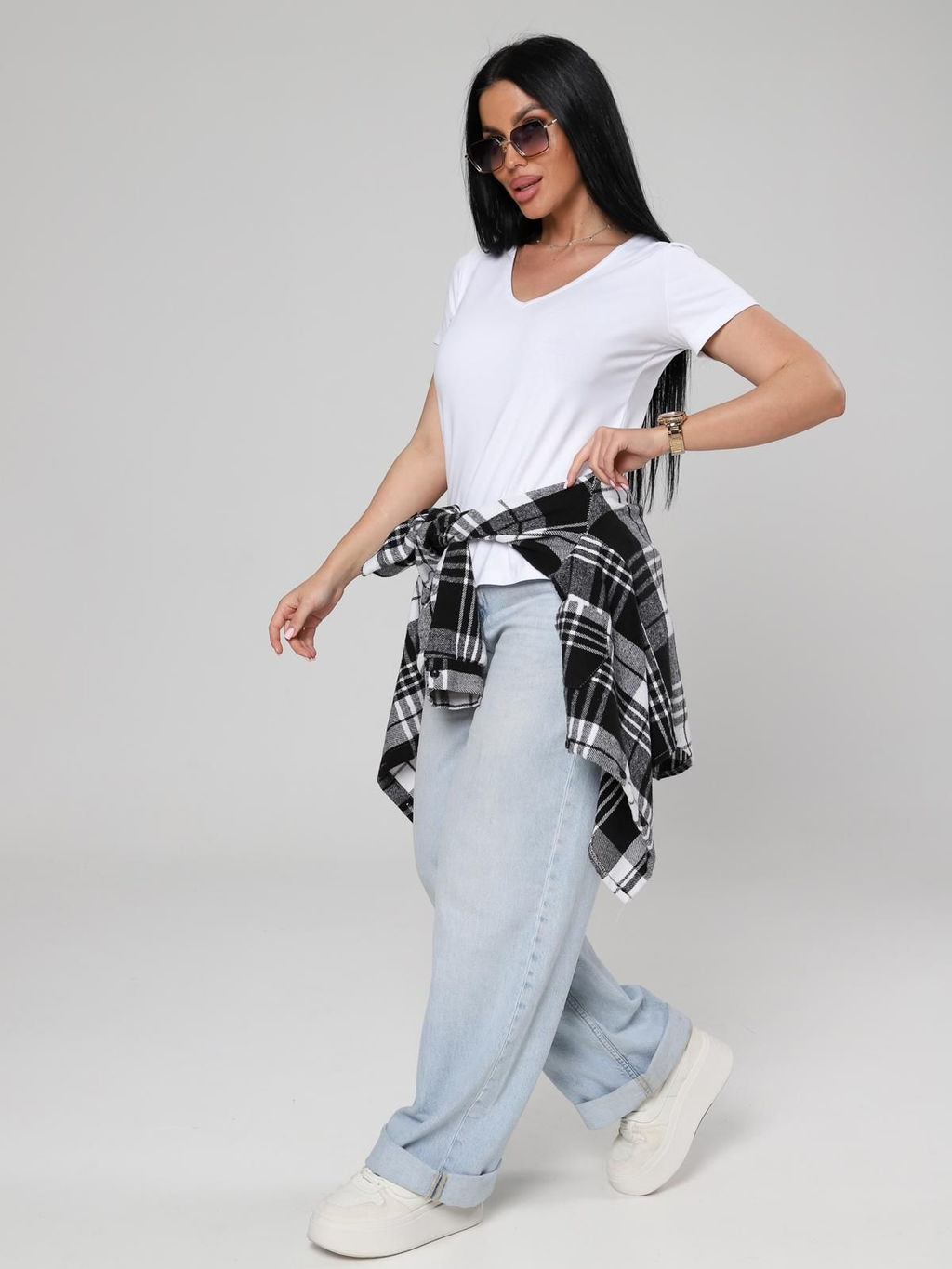 IV-CAPRIZ Заира - футболка из хлопка с лайкрой фото 4