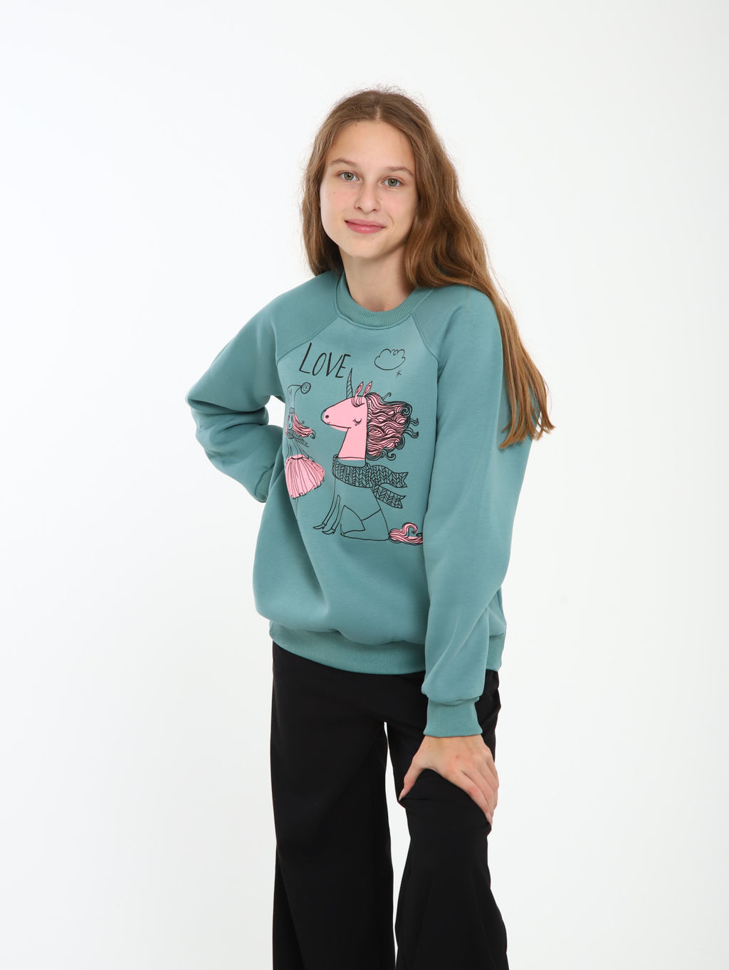 Толстовка "Дружба" оливковый