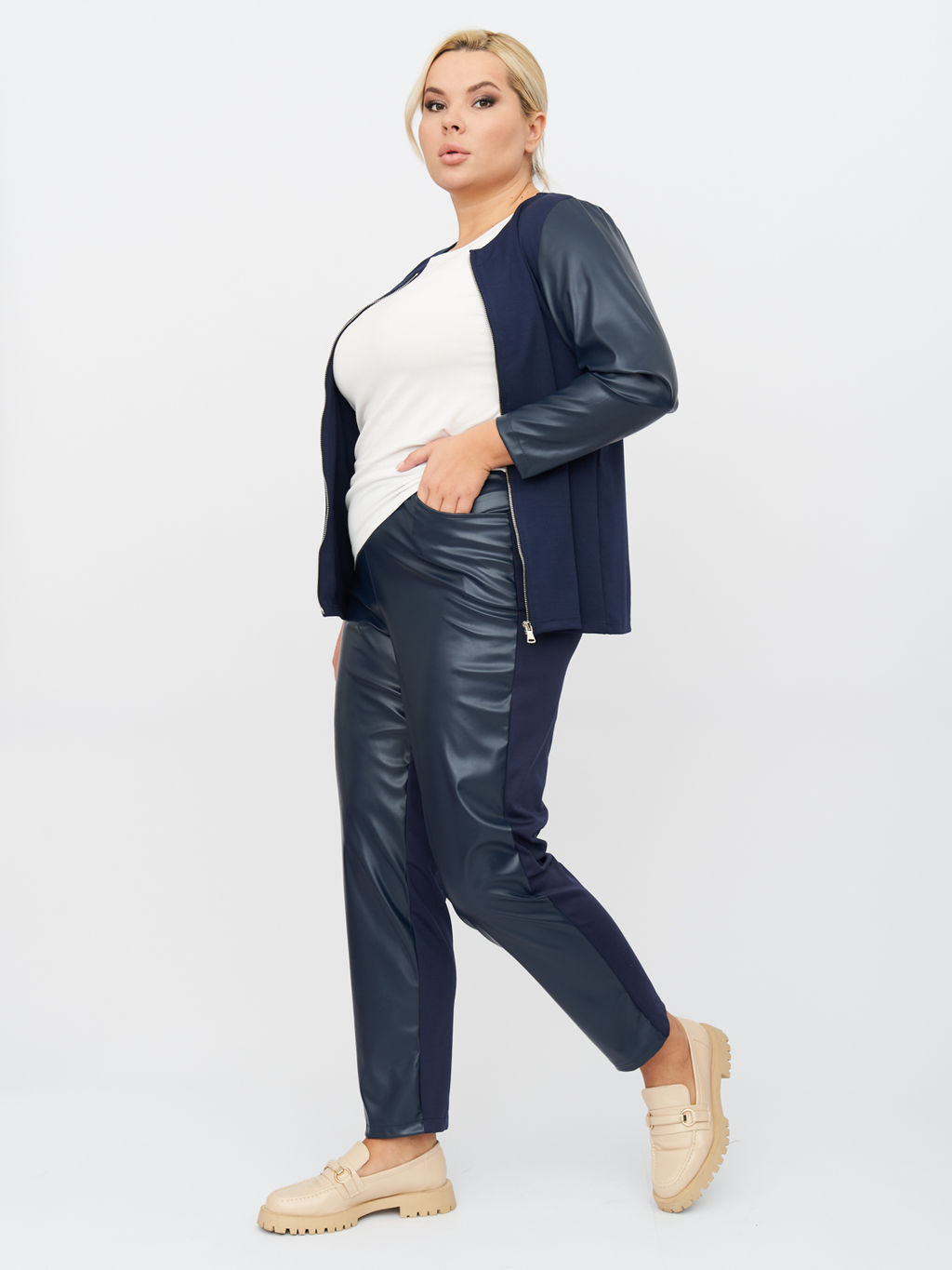 Брюки из экокожи BB00534DBL05