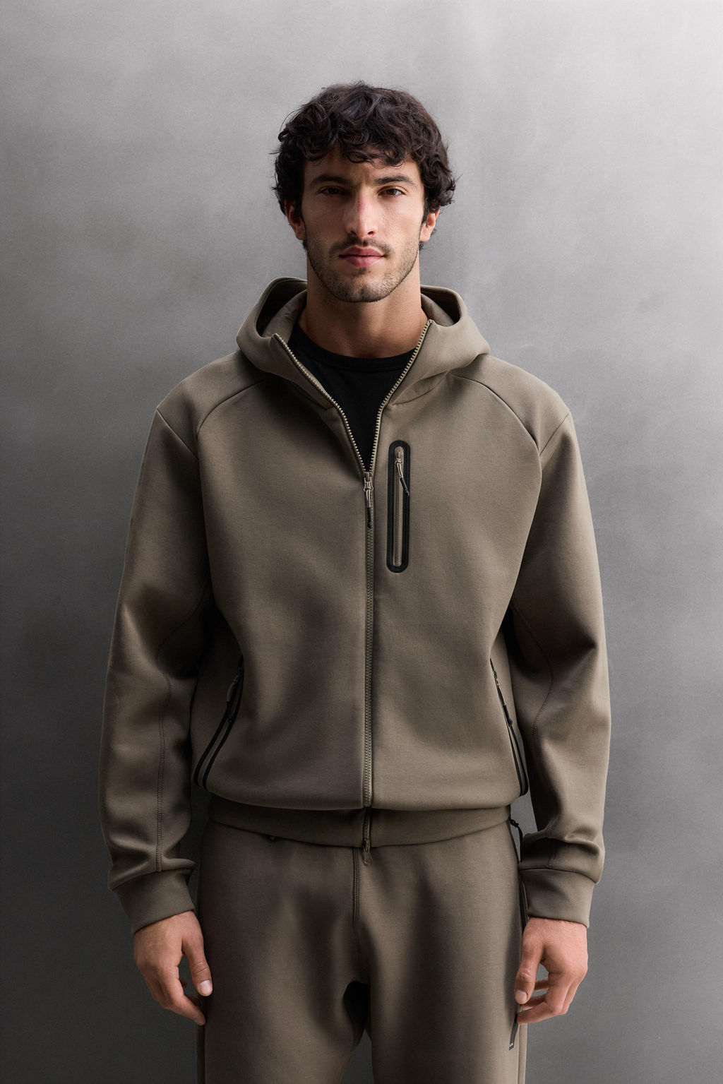 TECHNICAL ZIP-UP HOODIE - Zara фото 11