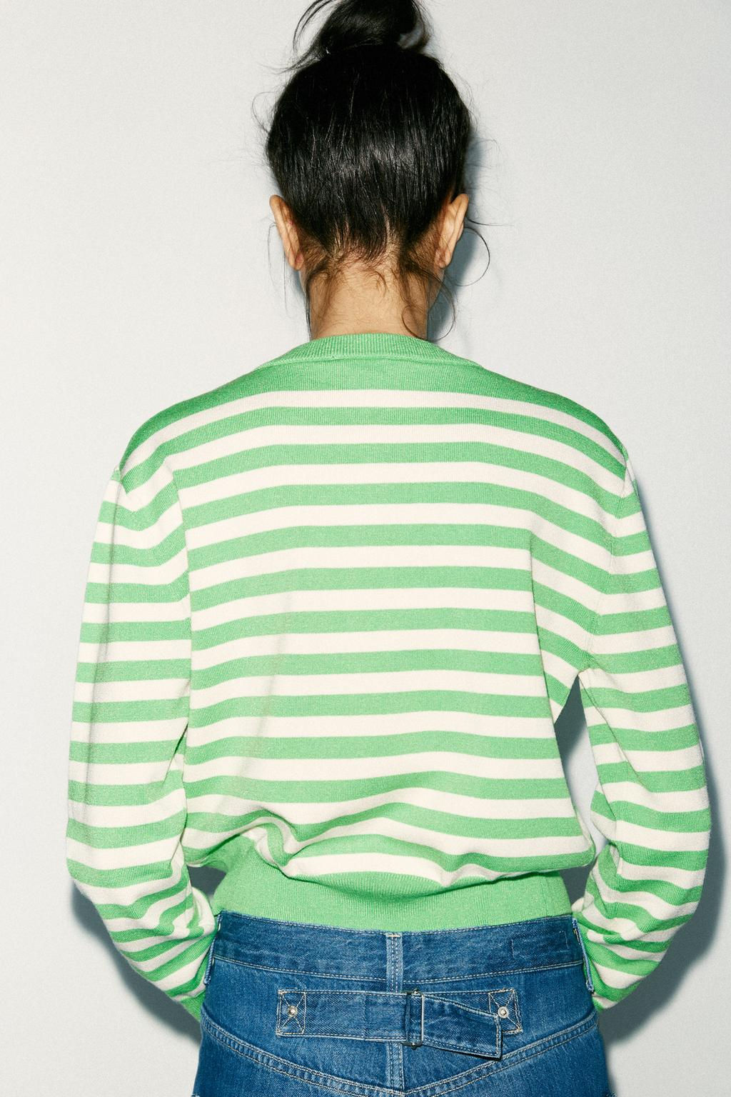 STRIPED KNIT CARDIGAN - Zara фото 13