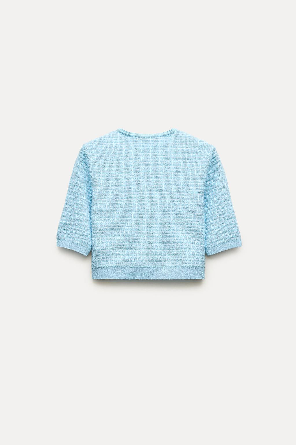 CROPPED KNIT CARDIGAN - Zara фото 11