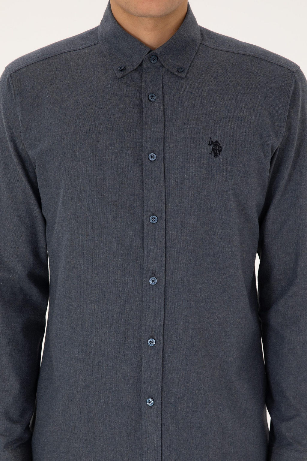 Erkek A__k Lacivert Uzun Kollu G_mlek - U.s. polo assn фото 6