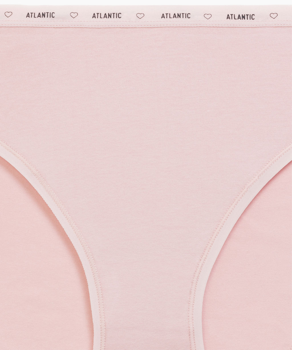 ATLANTIC 3CLP-010 Трусы спорт с высокой посадкой Sport High Leg - набор (3 шт.) белый + светло-серый меланж + светло-розовый  фото 6