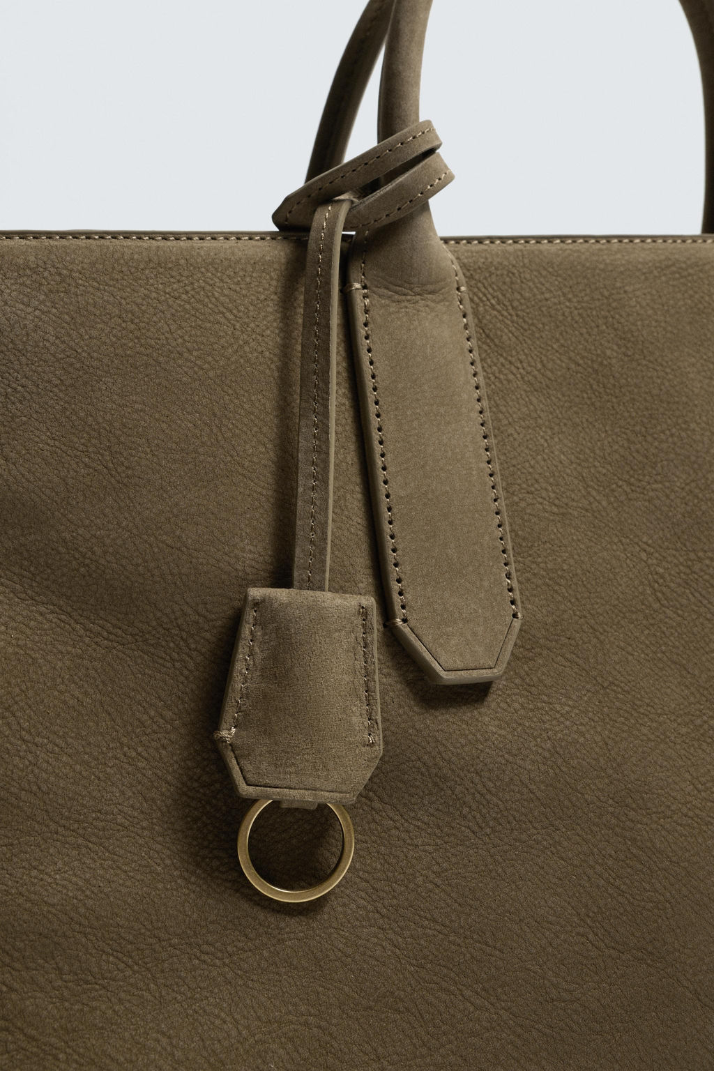 BANDOLERA PIEL / Gris Topo - Zara фото 8